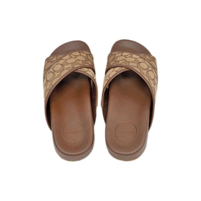Coach Crossover Sandals Brown CA158-NXZ
