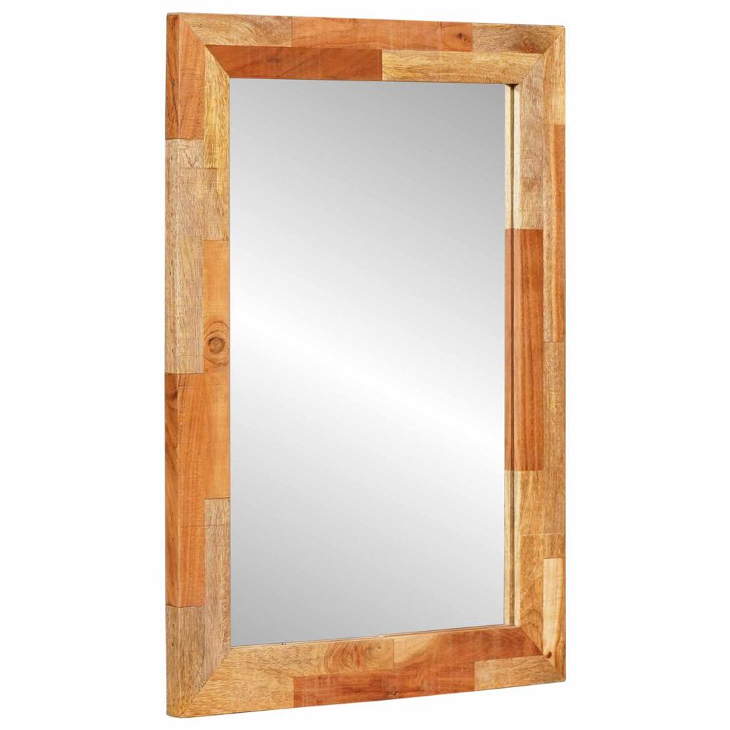 Bathroom Sets with Storage 2 pcs Natural Solid Mango Wood