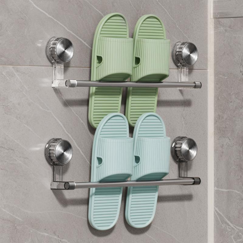 Suction Cup Towel Bar Toilet Vacuum Suction Cup Towel Rack Bathroom Seamless Non-Perforated Single Rod Towel Rack No punching