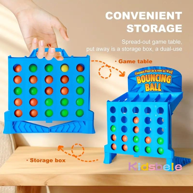 Small Mini Desktop Educational Double Ejection Fun Four Ball Competitive Finger Projection Shooting Toy