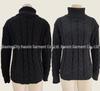 European & American Fashion Women's Cable Knit High Neck Sweater - Autumn/Winter Collection