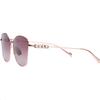 Original Design Metallic Crystal Butterfly Sunglasses Unisex Couple Rose Gold