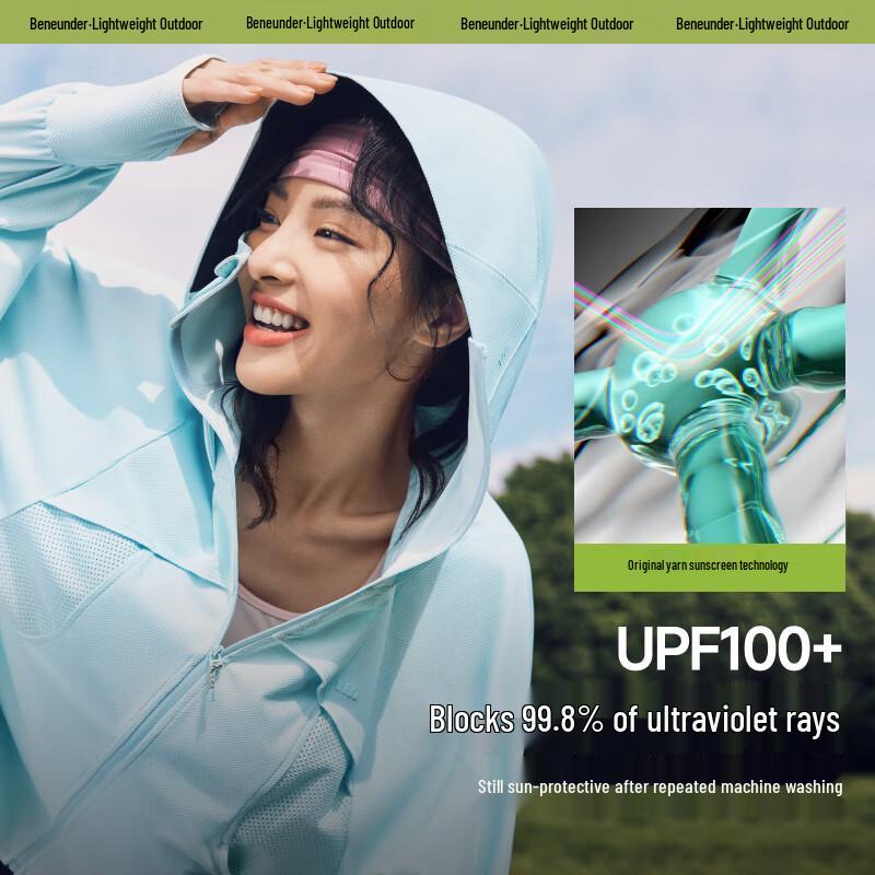 beneunder Women's Ultra-Breathable Cooling Sun Protection Jacket AS828