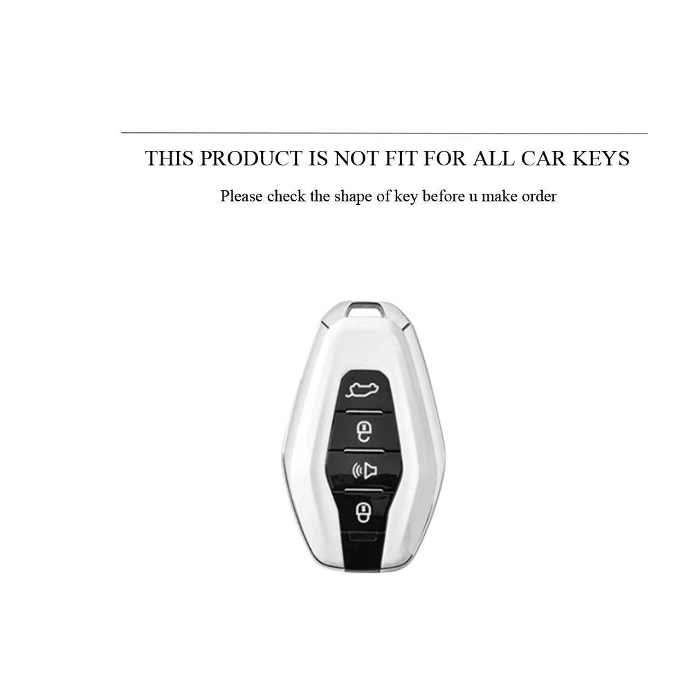 Tpu Car Key Case Cover Shell Fob For Chery Jetour X70 X90 X95 Plus    Remote Holder Keychain Accessories