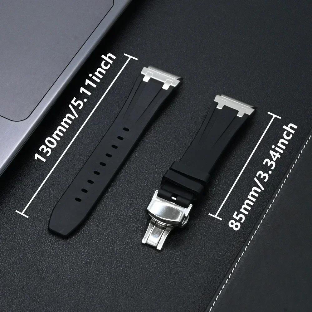 Luxury Silicone Strap+Plastic Case for Samsung Galaxy 7 6 44mm 40mm Sport Men Band for GALAXY Watch 7 6 Change To Ultra Bracelet