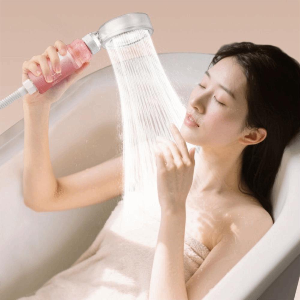 Pressurized Design Shower Head With Water Filter Skin Care Showerhead Daily Bathing
