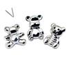 Elegant Matte Silver Teddy Bear Heart Strawberry Jewelry Hair Accessories with Handmade Details