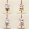 Adorable Bear Cartoon Plush Keychain With Pp Cotton Filling For Decor Bag