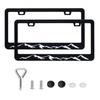 2x For Subaru Accessories Mounta Raised Car SUV License Plate Frame Cover