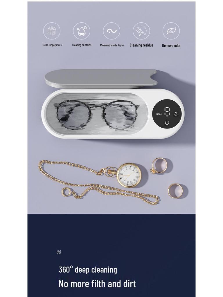 Ultrasonic Glasses, Lens & Jewelry Cleaner for Home