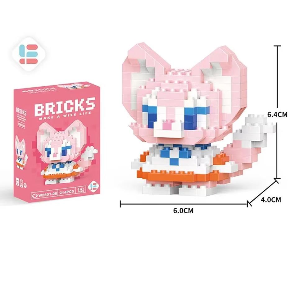 Stitch Toys Building Blocks  Pikechu lega Anime Cartoon Character Model Building Blocks Toy for children Gift