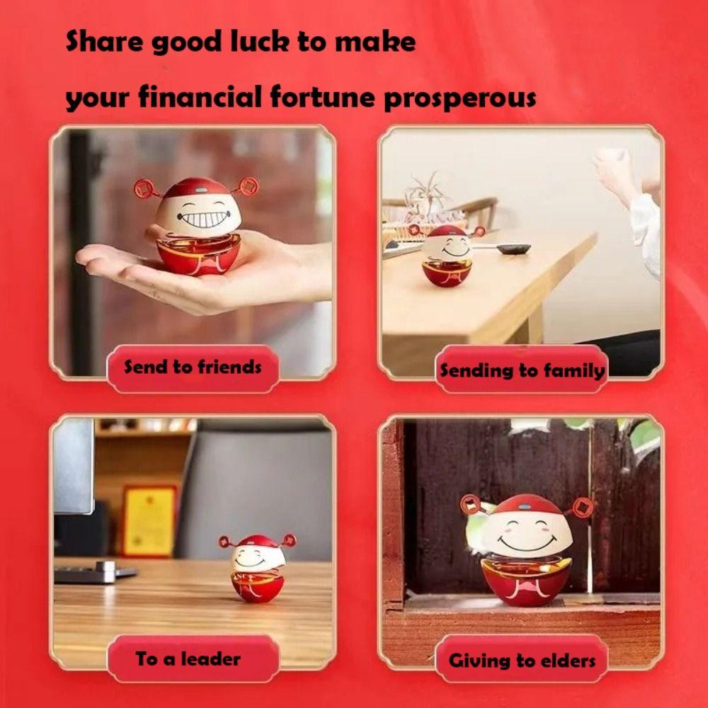 Dopamin Nickender Kopf Ornament Auto Glocke Schreibtisch Ornament Kreatives Auto Innenraum Zubehör Ornament