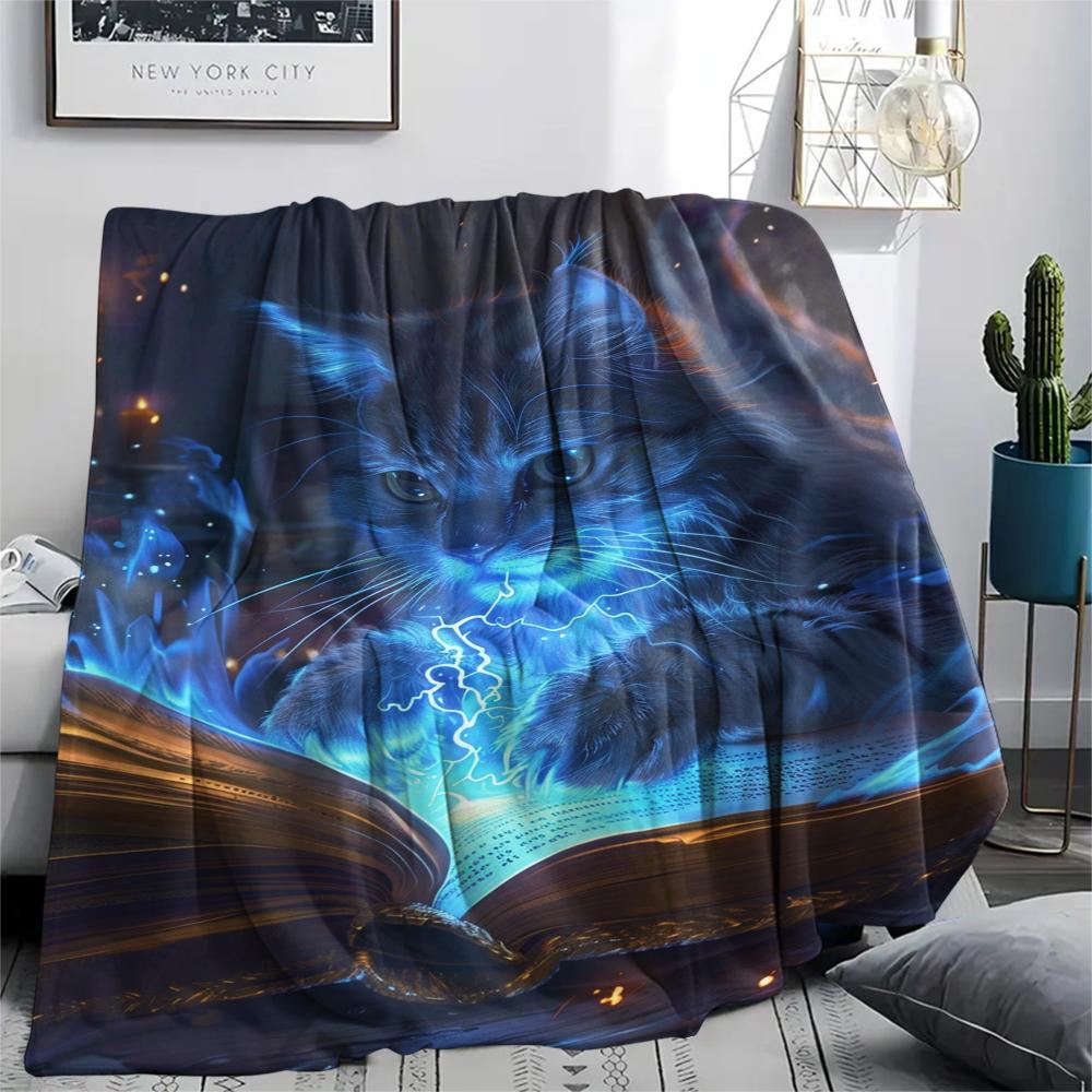 1 Peça Manta de Flanela com Estampa de Desenho Animado, Alta Qualidade Confortável para Todas as Estações, Decoração de Casa, Calor e Conforto, Perfeita para Presente de Natal Aniversário