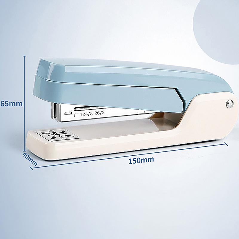 Großer 360 Grad drehbarer Hefter für Studenten, Heim- und Bürogebrauch, Heftmaschine, starke Kupplung, große Kapazität, Klammerentferner