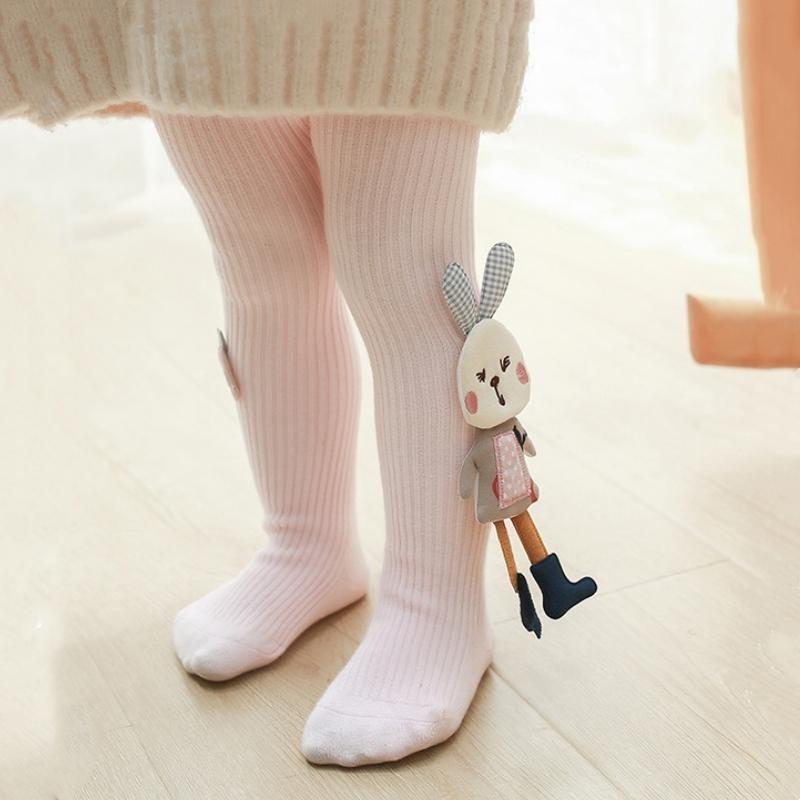 Girls Childrens Knitted For Tights Pantyhose Cartoon Rabbit Cotton Soft Kids Girls Tights Autumn Winter Trousers
