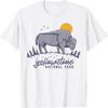 Yellowstone US National Park Bison Buffalo Vintage Men Women T-Shirt