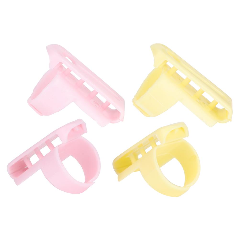 4Pcs Knitting Thimble Finger Guide Splitter for DIY Fun Sweater Wool Sewing Accessories