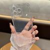 Bling Glitter Transparent Loose Powder for  for iPhone 16 16E 15 14 13Plus 12 11 Pro Max Phone Case Protective Cover