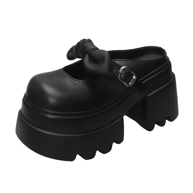 Fashion 10CM Spring Summer Women's Sneakers High Platform Butterfly-Knot Casual Shoes Thick Sole Heels Walking Slippers Zapatos Mujer