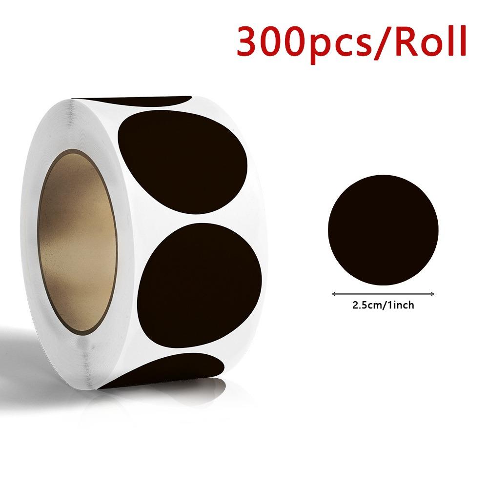 300pcs/Roll Self-adhesive Scratch Labels Stickers 2.5cm DIY Scratch Stickers  Party Supplies