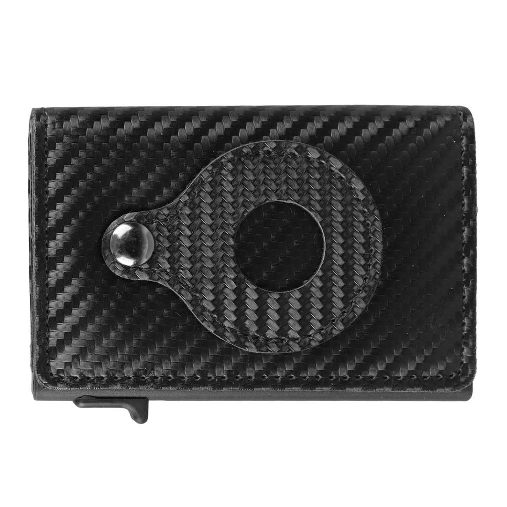 Men Soft PU Leather Wallet Fashionable Carbon Fiber Pattern Banknote Card Holder for Business Trip PU Carbon Fiber