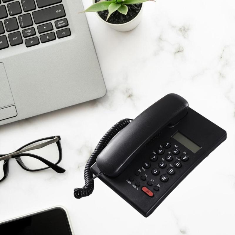 Kabelgebundenes Festnetztelefon Festnetz-Schreibtisch-Festnetztelefon Geräuschunterdrückung Anrufe Geeignet für Zuhause Hotel Büro