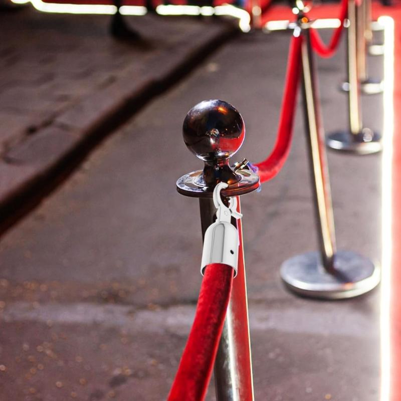 Set of 2 Sturdy Stainless Steel Materials Rope End Caps for Reliable Connection And Limitation Of Cords And Rope