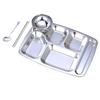 Jingzhou 304 Stainless Steel Kids Multi-Compartment Meal Plate