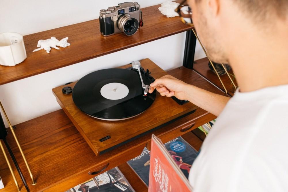 Lenco Ls-55Wa - Gramofon Z Bluetooth, Usb I Wbudowanymi Głośnikami