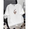 Western Style New Fashion Casual Loose Print Cotton T-shirt Top Loose Printed T-shirt Top