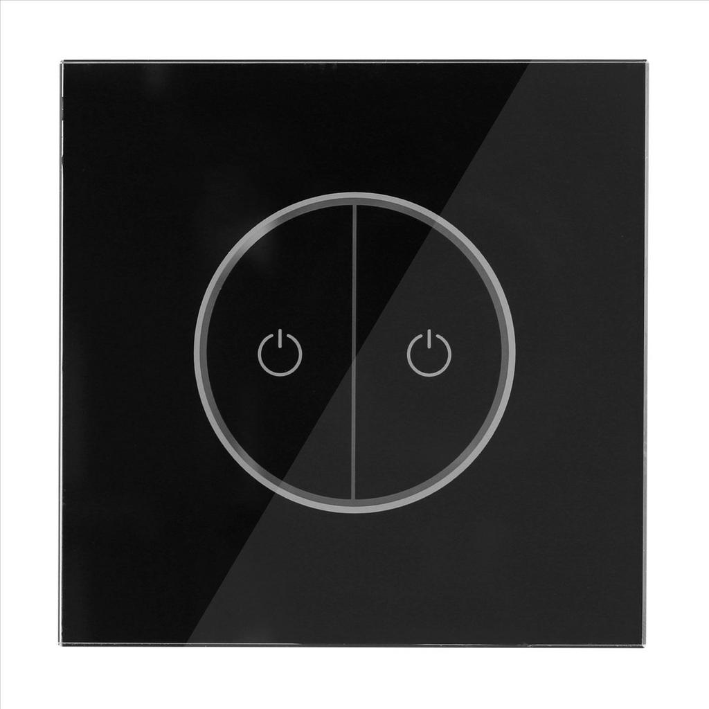 Tuya Wifi Smart Switch Two-Way Touch Light Switch Wall Glass Panel Switch European Standard National Standard Universal