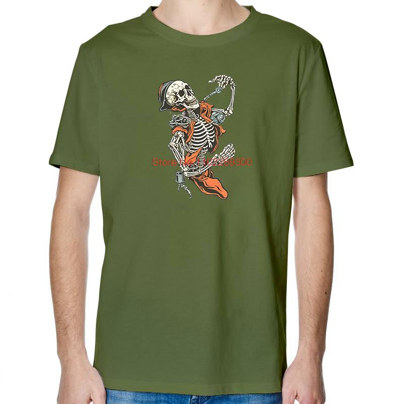 Skeleton Welding Tattoo Funny For Man Shirts Graphic Tee Summer Tops TShirt New Arrival Goods Cotton New Shirts And TShirts