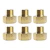 6pcs/set Versatile Brass Adapter Thread Hose Connector Hose Reducer Quick Fixing Heavy Duty for Water Supply Lines