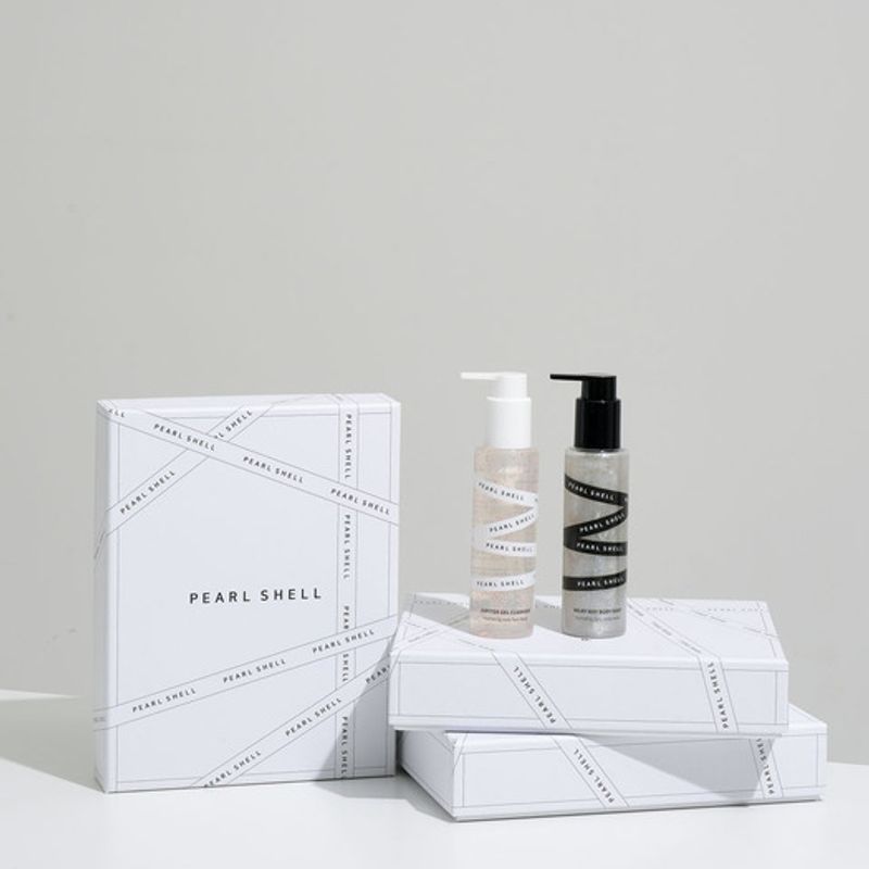Pearl Shell Jupiter Gel Cleanser & Milky Way Body Soap Gift Set
