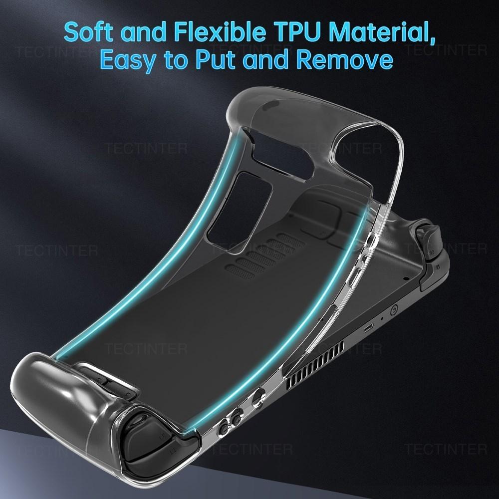 Transparent TPU Case Shell Compatible with Steam Deck Host Anti-drop Protective Cover Back Sleeve For Steam deck Accessories