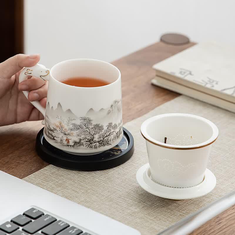 Nanshan Ceramic Tea Infuser Mug