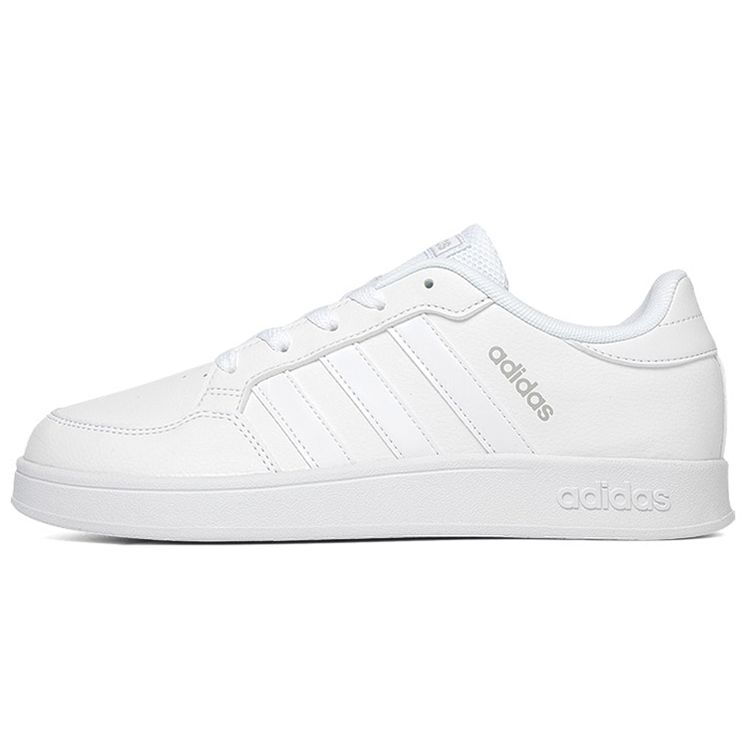 Adidas Breaknet Comfortable Versatile Non-Slip Durable Low-Top Kids Skate Shoes Kids Sneakers White FY9504
