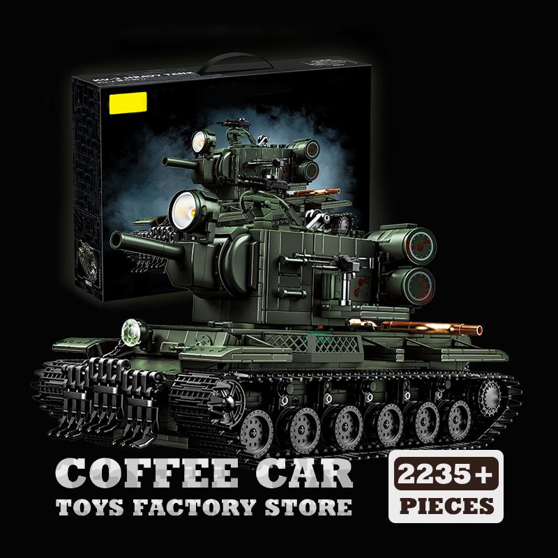 Non-Toxic New Heavy Tank V2 Building Bricks Ww2 Military Panzer Moc Blocks Puzzle Toys Army Soldier Armored Cars Model Birthday Gifts Diy
