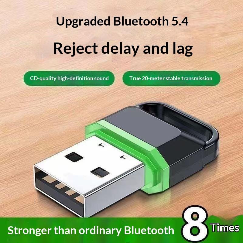 USB 5.4 Bluetooth-адаптер, двухрежимный аудиопередатчик-приемник для настольного ПК, ноутбука, беспроводных наушников, мыши, клавиатуры