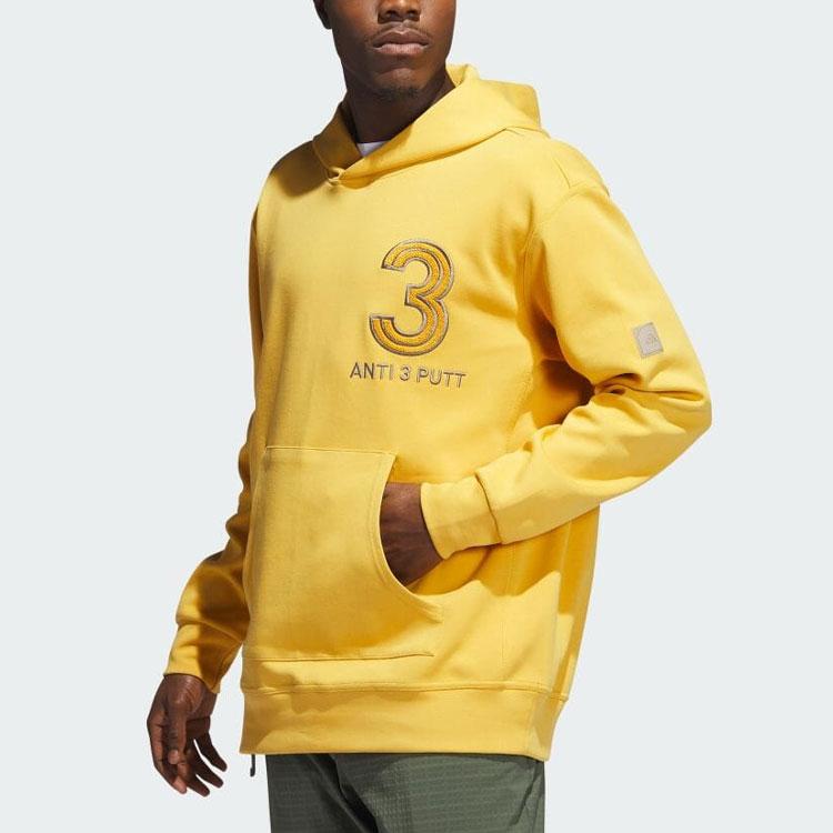 Adidas Sweatshirts Men's Yellow Hooded Moderate Regular HZ3235