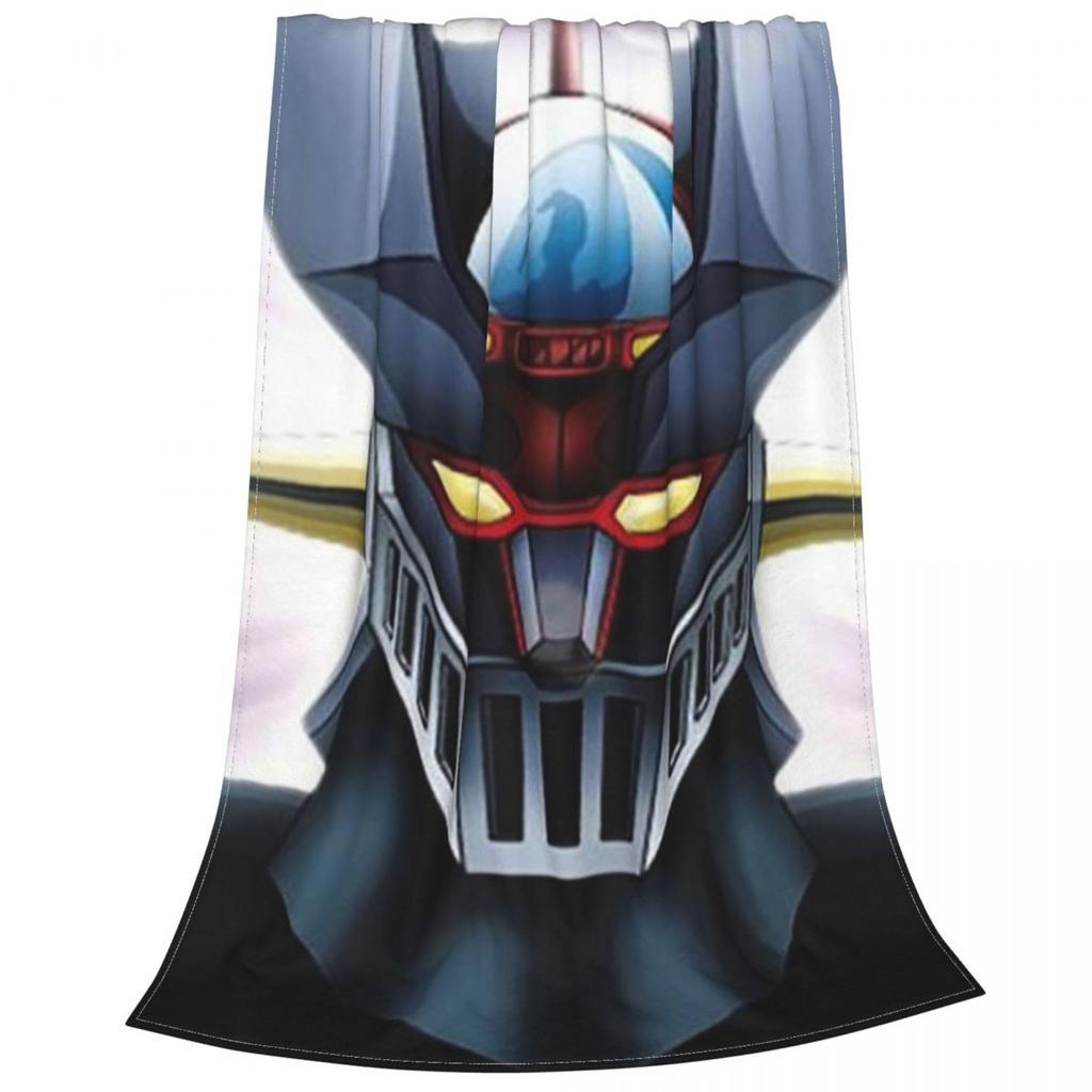 Mazinger Z Ufo Robot 3D Print Blankets Goldorak Anime Grendizer Wool Throw Blankets Bed Sofa Decoration Soft Warm Bedspreads