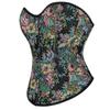 Floral Print Corselet Plus Size Strapless Corset Top For Women Medium Corsets