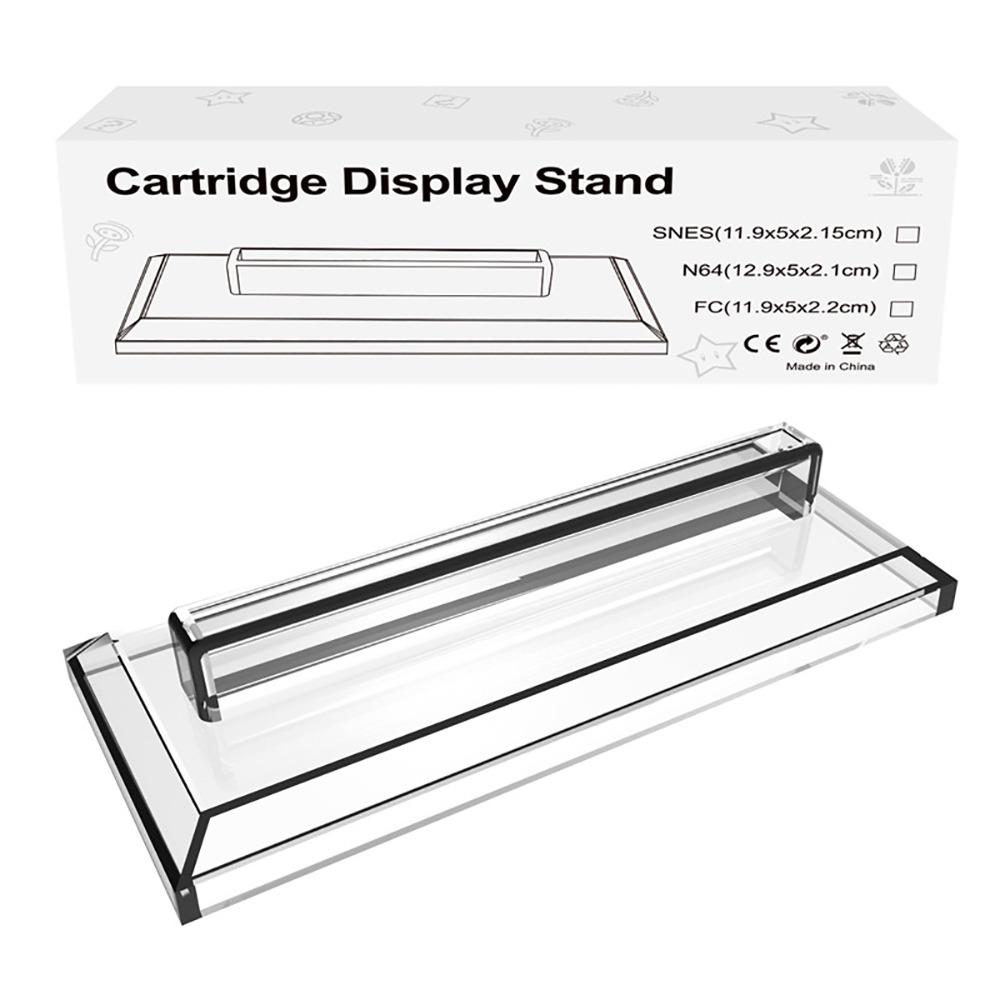 

Clear Game Cartridge Stand Acrylic Game Cartridge Holder Game Card Stand for Nintendo SNES/SNES