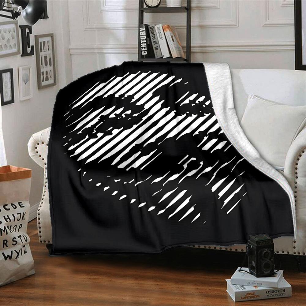 1pc Abstract Design Blanket Soft All Season Throw with Vibrant Design, Perfect for Home, Travel, and Gifts, Ideal for Naps and Camping