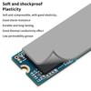 2 vnt. 15W M.2 terminių pagalvėlių laidžios pagalvėlės lakštas 0,5/1,0/1,5 mm silikoninė SSD terminė pagalvėlė lipni izoliacinė terminė pagalvėlė nešiojamam kompiuteriui