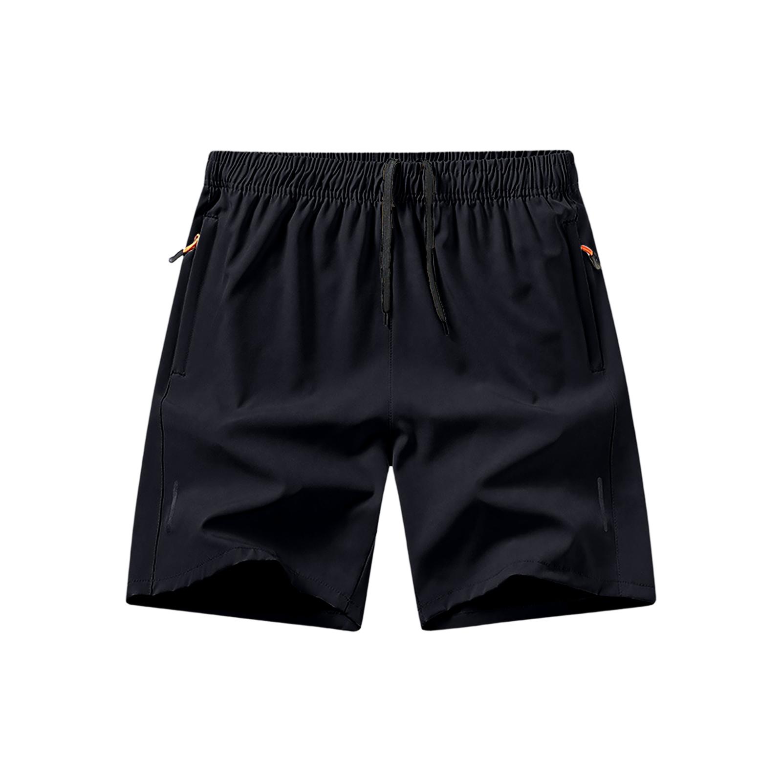 Men s Casual -Weave Drawstring Shorts M чёрный