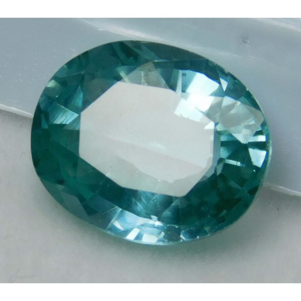 7.64 Ct Bluish Green Natural Teal Sapphire Oval Cut Loose Gemstone