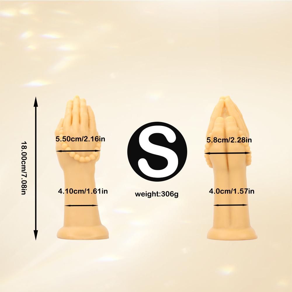 11 cm, tre misure, pugno, mano, protesi, braccio, schiena, corte, plug anale, perlina a mano extra large, dilatatore anale, protesi a pene, giocattoli sessuali