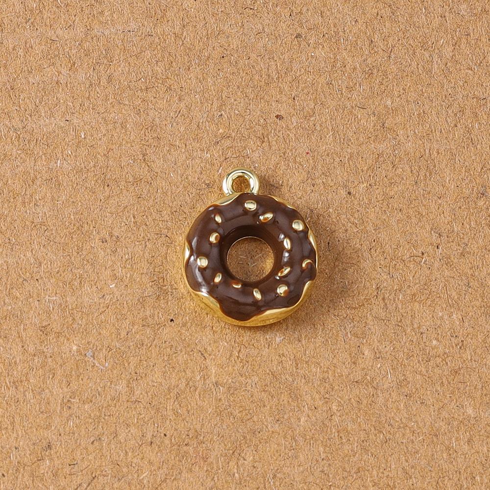5pcs Cute Cofffee Cup Charms Cake Chocolate Doughnut Pendants for Making Earrings Necklace DIY Jewelry Accessories Supplies