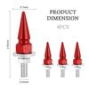 4 Pcs Car Spikes License Plate Screws Personalized License Plate Bolts and Nuts for